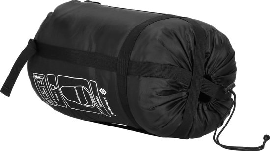 Springos Slaapzak - Slaapzakken - Dekenmodel - Inclusief Draagtas - 220 x 80 cm - Zwart van Springos — afbeelding 4