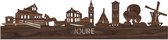 Skyline Joure Notenhout - 100 cm - Woondecoratie - Wanddecoratie - Meer steden beschikbaar - Woonkamer idee - City Art - Steden kunst - Cadeau voor hem - Cadeau voor haar - Jubileum - Trouwerij - WoodWideCities