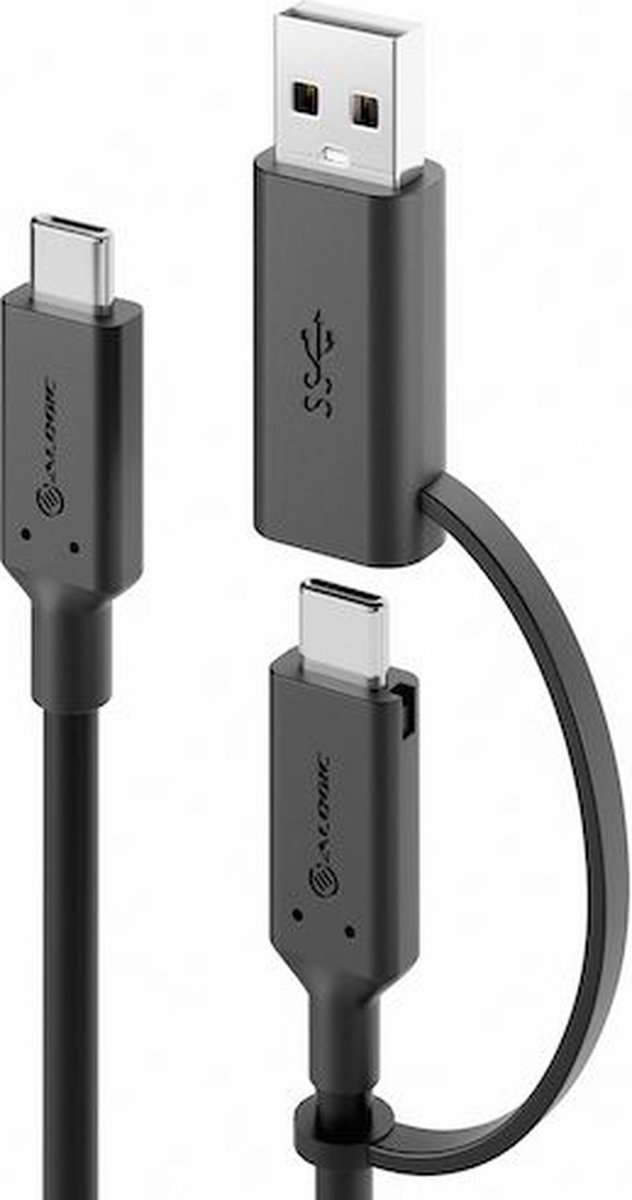 ALOGIC ELCCA3212-BK USB-kabel 1,2 m USB 3.2 Gen 2 (3.1 Gen 2) USB C Zwart