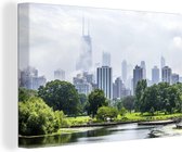 Green Park à Chicago toile 30x20 cm - petit - impression photo sur toile peinture Décoration murale salon / chambre à coucher) / Villes Peintures Toile