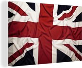 Canvas Schilderij De vlag van Groot-Brittannië - 30x20 cm - Wanddecoratie