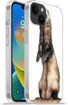 Convient pour Apple Iphone 14 Plus - Housse souple - Furet - Animaux - Fourrure - Étui de téléphone en Siliconen