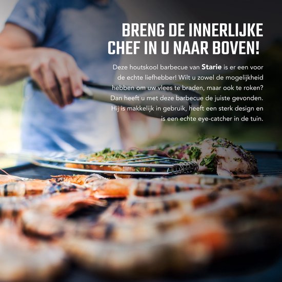 XL Houtskool Barbecue - BBQ - Verrijdbaar - Cilindervorm - Buitenkeuken — afbeelding 3