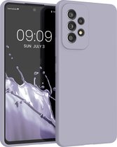 kwmobile telefoonhoesje geschikt voor Samsung Galaxy A53 5G - Hoesje met siliconen coating - Smartphone case in pastel-lavendel