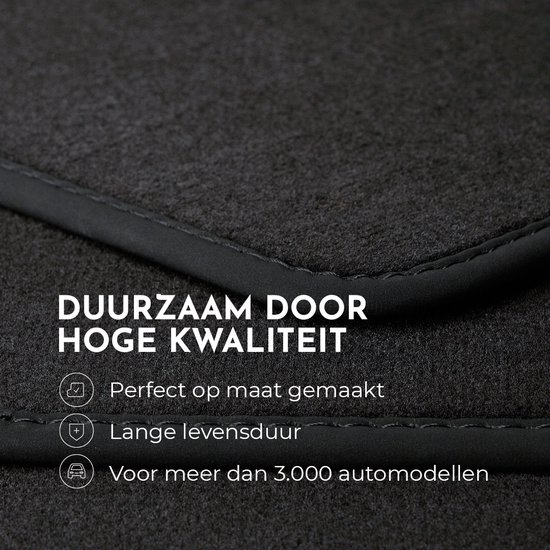 Tapis de Sol Feutres adapté pour Audi A3 II 8P (2003-2012) - tapis de  voiture - noir