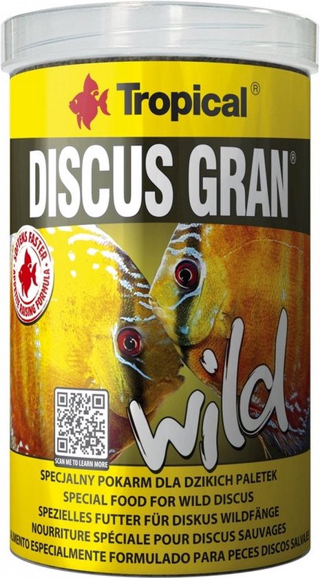 Tropical Discus Granulaat Wild | 250ml | Aquarium Visvoer | Discusvoer