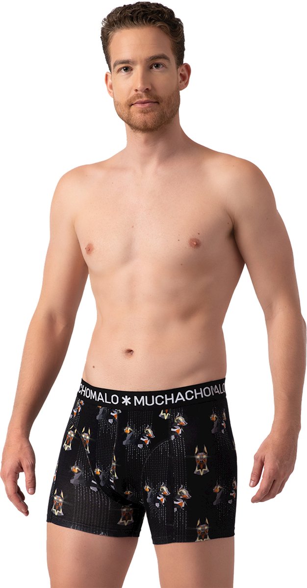Muchachomalo Herren Boxershorts 3er Pack - Mikrofaser Unterwäsche Klassische Passform