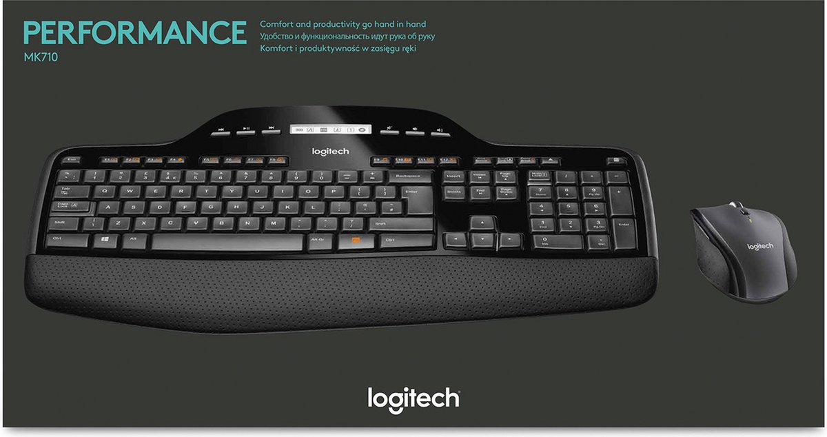 Logitech Wireless Desktop MK710 Confort et productivité au
