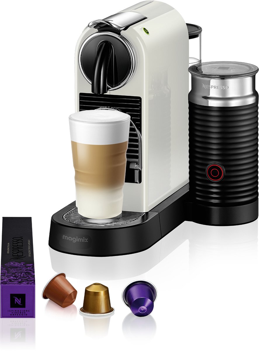 Nespresso Magimix CitiZ Milk M195 - Machine à café - Blanc | bol.com