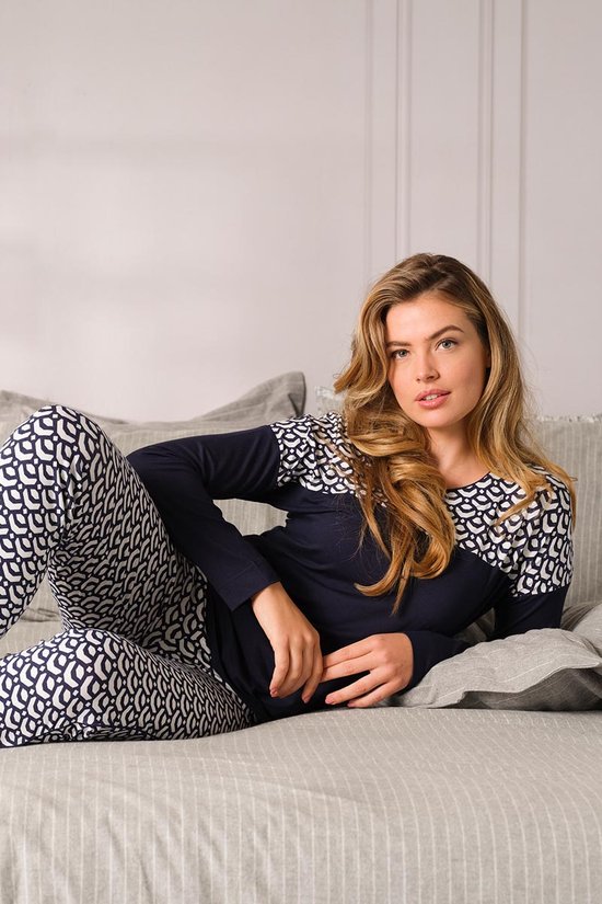 Pastunette Pyjama lange broek - 529 Blue - maat 48 (48) - Dames Volwassenen - Viscose- 25222-340-3-529-48