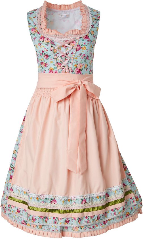 dressforfun - Midi-Dirndl Erding model 2 M - verkleedkleding kostuum halloween verkleden feestkleding carnavalskleding carnaval feestkledij partykleding - 304636