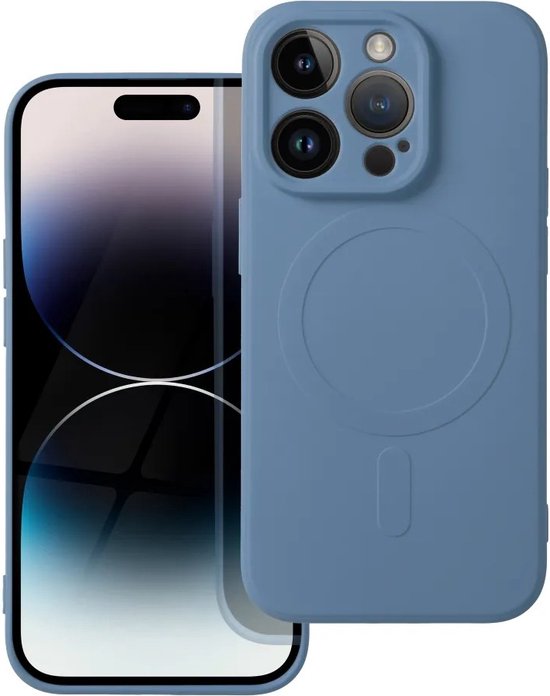 Casify Siliconen Hoesje met MagSafe voor iPhone 14 Pro Blauw