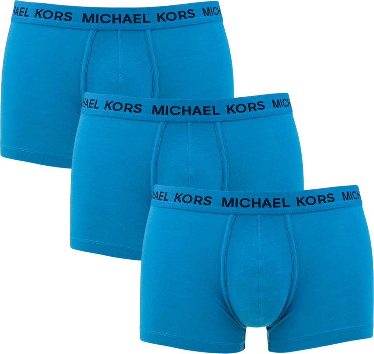 Michael Kors 3P boxer trunks supreme touch blauw - L