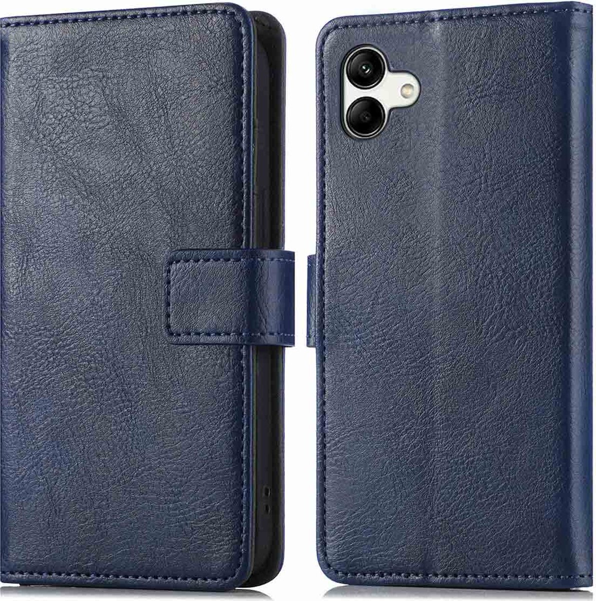 iMoshion Hoesje Geschikt voor Samsung Galaxy A04 Hoesje Met Pasjeshouder - iMoshion Luxe Bookcase - Donkerblauw