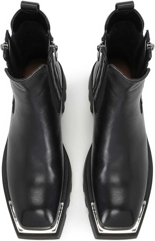 Bottines Femme Noires Taille 39 - Occasion Très Bon état, En Faux Cuir, Style Bottillon
