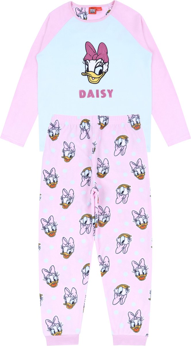 Daisy DISNEY - Roze en blauwe pyjama met lange mouwen / 146
