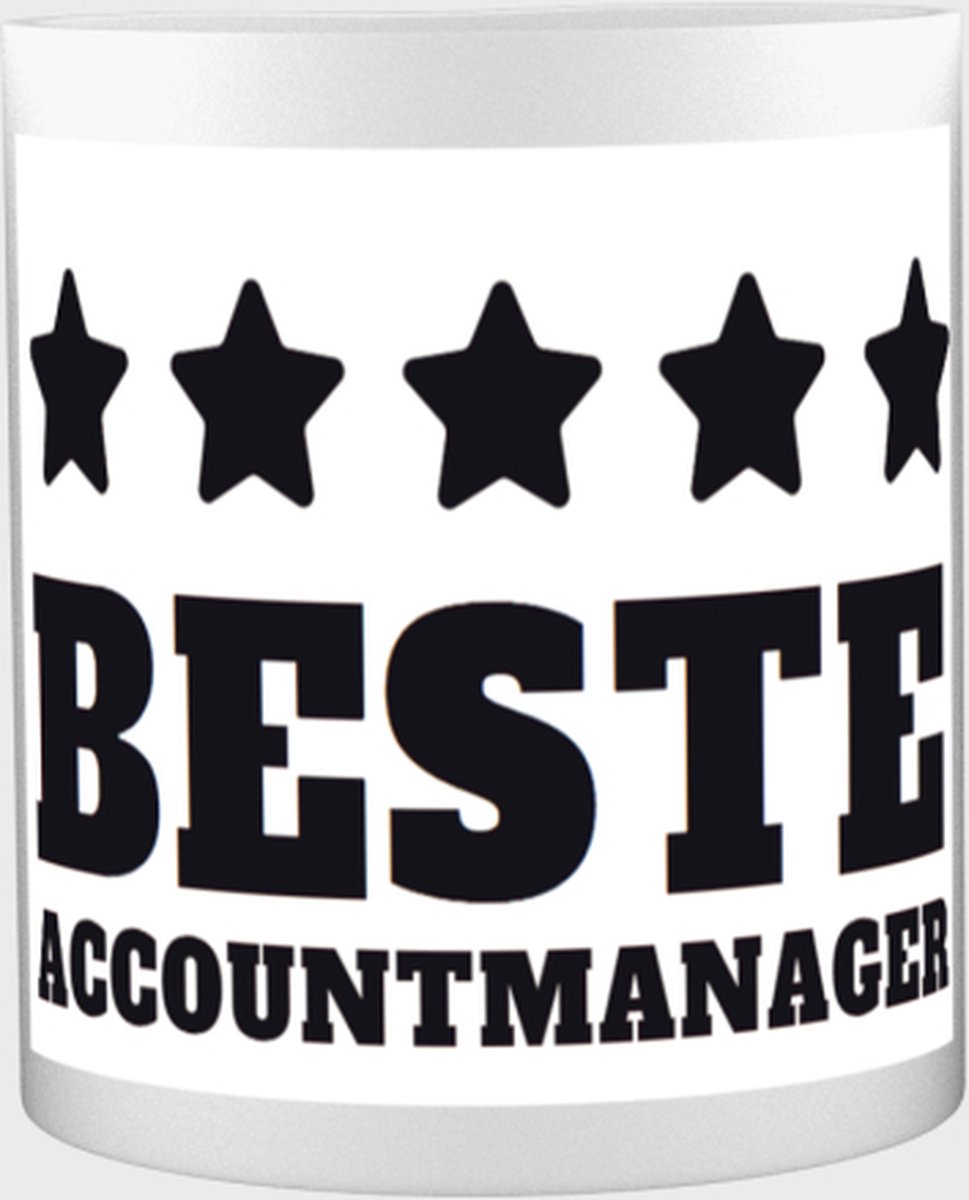 Beste accountmanager Mok met opdruk - beste accountmanager - collega - welkom - afscheid - 350 ML inhoud
