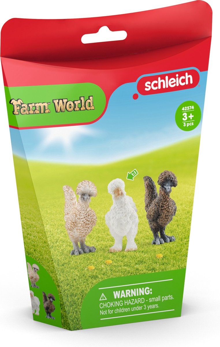 schleich FARM WORLD Kippenvrienden - Speelfigurenset - Kinderspeelgoed voor Jongens en Meisjes - 42574