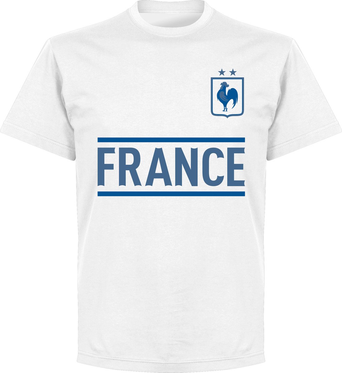 Frankrijk Team T-Shirt - Wit - Kinderen - 98