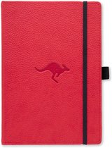 Dingbats* Wildlife A5 Notitieboek - Red Kangaroo Raster - Bullet Journal met 100 gsm Inktvrij Papier - Schetsboek met Harde Kaft, Elastische Sluiting en Bladwijzer