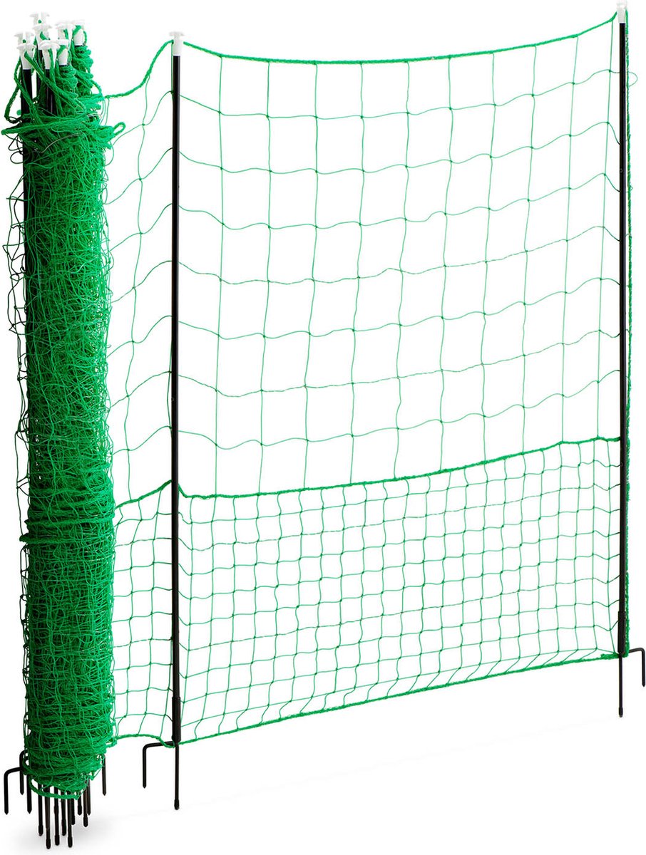 Kippengaas - hoogte 125 cm - lengte 25 m - zonder stroom - Wiesenfield