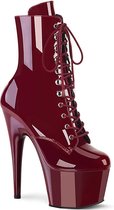 Pleaser - ADORE-1020 Plateau Laarzen, Paaldans schoenen - US 6 - 36 Shoes - Bordeaux rood