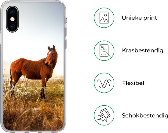 Coque iPhone X - Cheval - Pâturage - Australie - Coque de téléphone en Siliconen