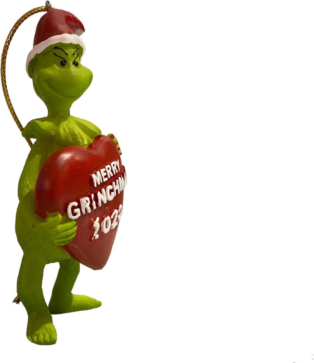 Kerst Decoratie I Grinch Christmas - Beeldje met Hart - 2022