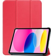 iPad 10 Case Book Case Hard Cover Case - iPad 10 2022 Case Hard Case - Rouge