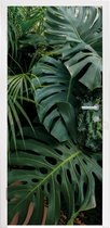 Deursticker Planten - Jungle - Bladeren - Tropisch - 80x215 cm - Deurposter