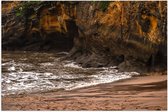 WallClassics - Poster Glossy – Mer Brune - 90x60 cm Photo sur Papier Poster avec Finition Brillante