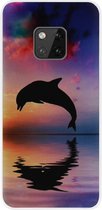 ADEL Kunststof Back Cover Hardcase Hoesje Geschikt voor Huawei Mate 20 Pro - Dolfijn
