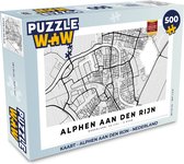 Puzzle Map - Alphen aan den Rijn - Pays- Nederland - Puzzle - Puzzle 500 pièces