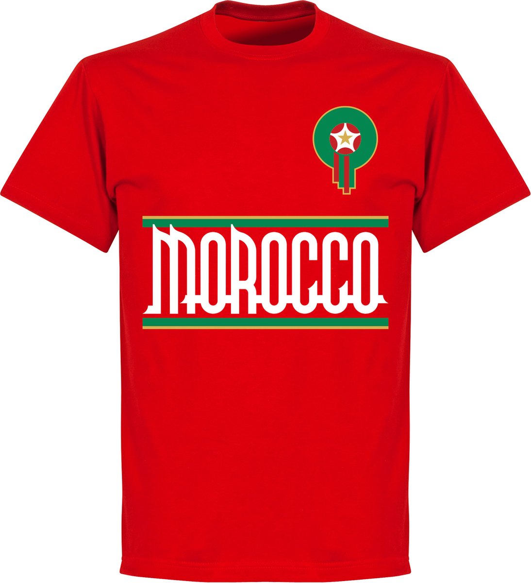 Marokko Team T-Shirt - Rood - XS
