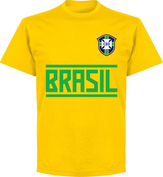 Brazilië Team T-Shirt - Geel - Kinderen