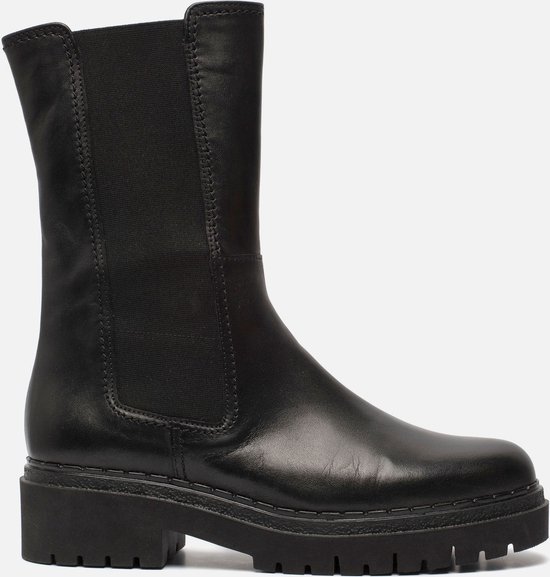 Gabor Comfort hoge Chelsea boots zwart Leer - Dames - Maat 39 | bol.com