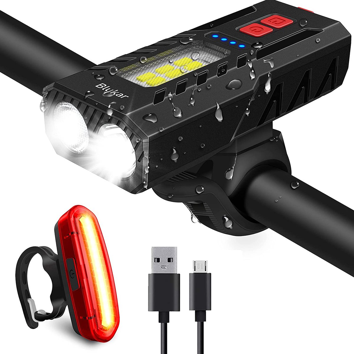 Fietslamp – fiets verlichting – duurzaam – waterbesteding - Bicycle light  - waterproo