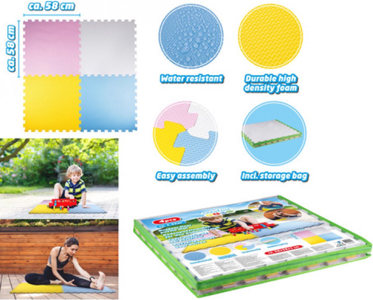 Speelmatten Foam Meiqicool Puzzelmat Met CE-certificaat En TÜV-certificering, Van Zacht EVA- Schuim, Speelmat Voor Kinderen, 010712 Duitse Kwaliteit Kindermat