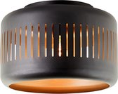 Brilliant Tyas - Plafondlamp - E27 max 1x60W - Zwart/Goud