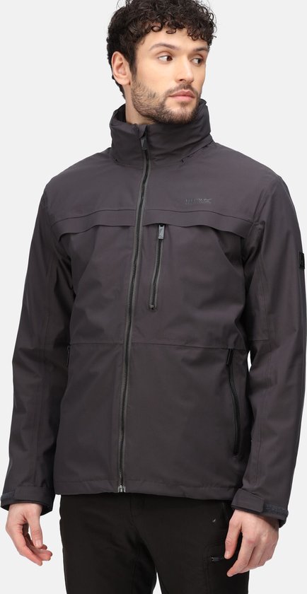 De Regatta Shrigley II 3-in-1 jas - outdoorjas - heren - waterdicht - ademend - Donker grijs