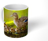 Mok - Koffiemok - Eend - Vogels - Water - Tak - Mos - Mokken - 350 ML - Beker - Koffiemokken - Theemok