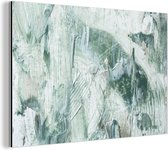 Wanddecoratie Metaal - Aluminium Schilderij Industrieel - Tuindecoratie - Verf - Abstract - 90x60 cm - Dibond - Foto op aluminium - Industriële muurdecoratie - Voor de woonkamer/slaapkamer