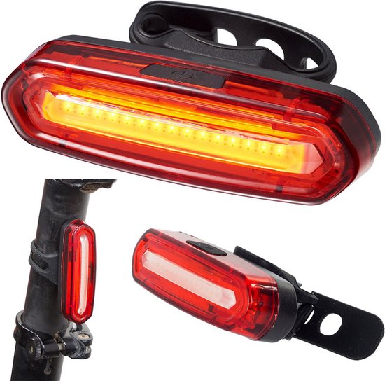 5 helderheidsmodi LED achterlicht | Oplaadbare Zichtbare