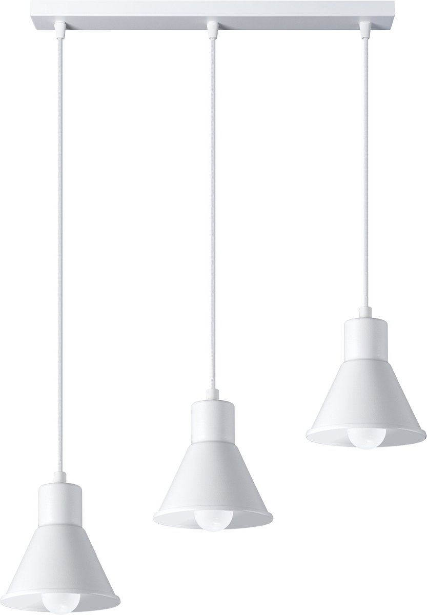 Light Your Home Argento Hanglamp - Modern - Metaal - 3xE27 - Woonkamer - Eetkamer - Wit