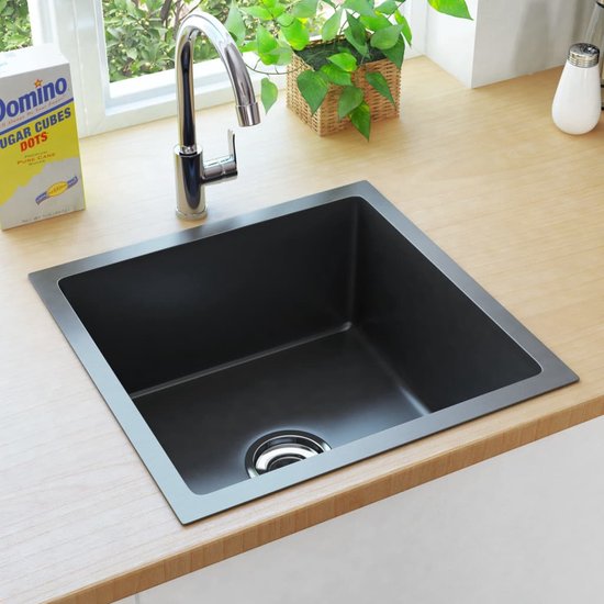 spoelbak rond met korfplug RVS kopen? | Spoelbakken