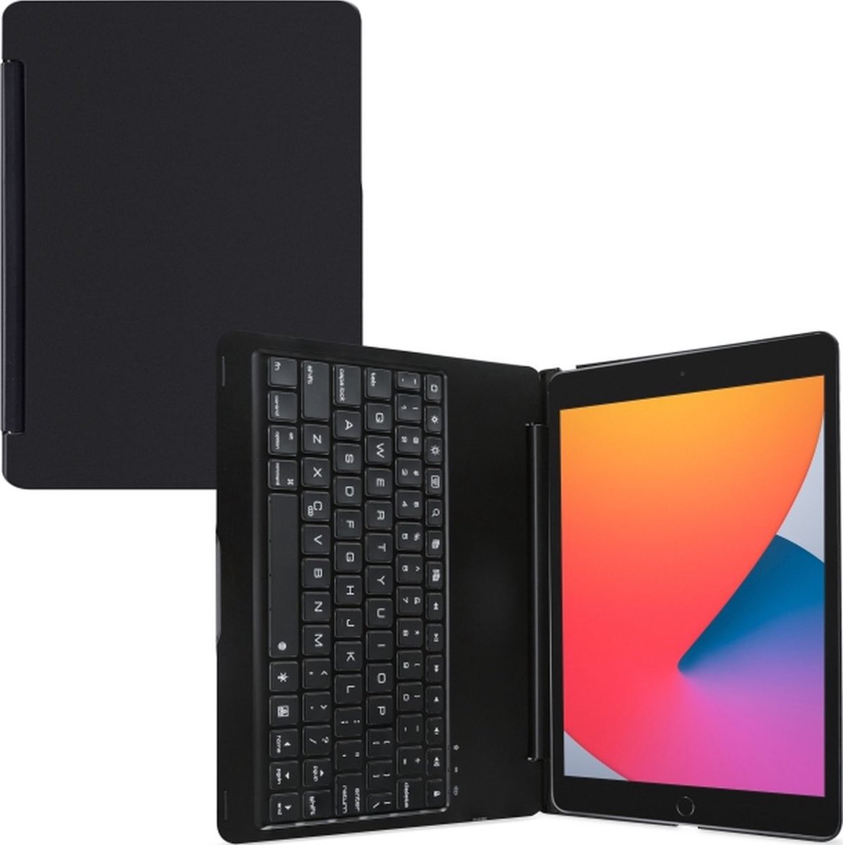 Apple iPad Air 3 10.5 (2019) Hoes - Mobilize - Slim Book Keyboard Serie - Aluminium Bookcase - Zwart - Hoes Geschikt Voor Apple iPad Air 3 10.5 (2019)