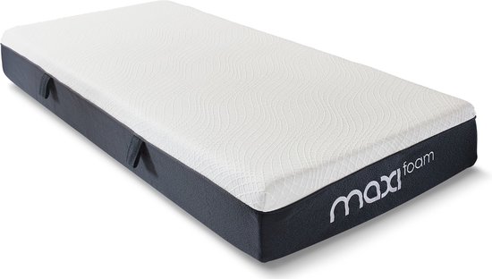 Maxi Foam Comfortschuimmatras met Traagschuim Toplaag - 80x200x23 cm - Medium/Stevig