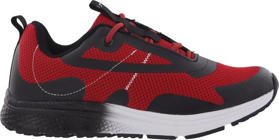 Piedro Sport - Albon - Baskets pour femmes - Rouge Zwart - Laçage - Largeur - Pointure - 39