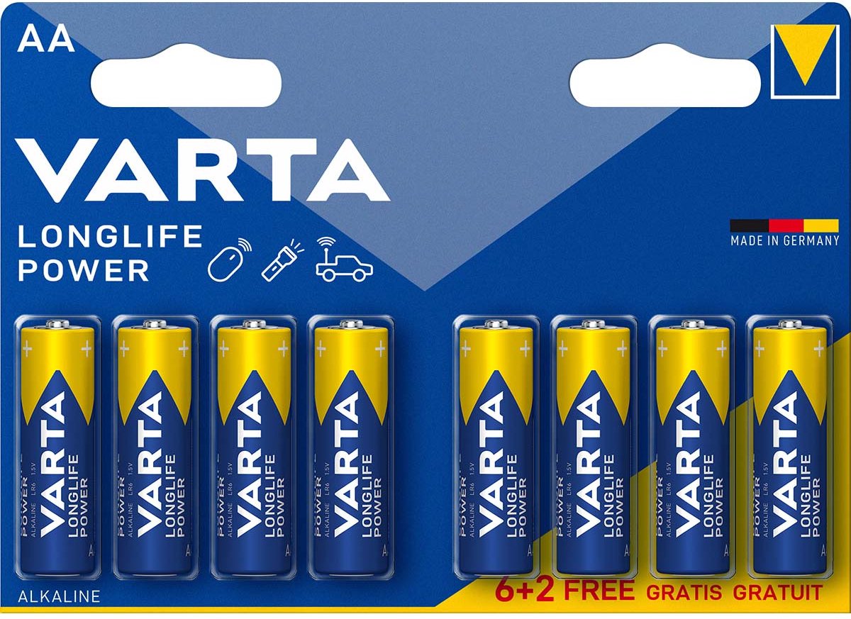 Varta AA High Energy Batterijen - 8 stuks