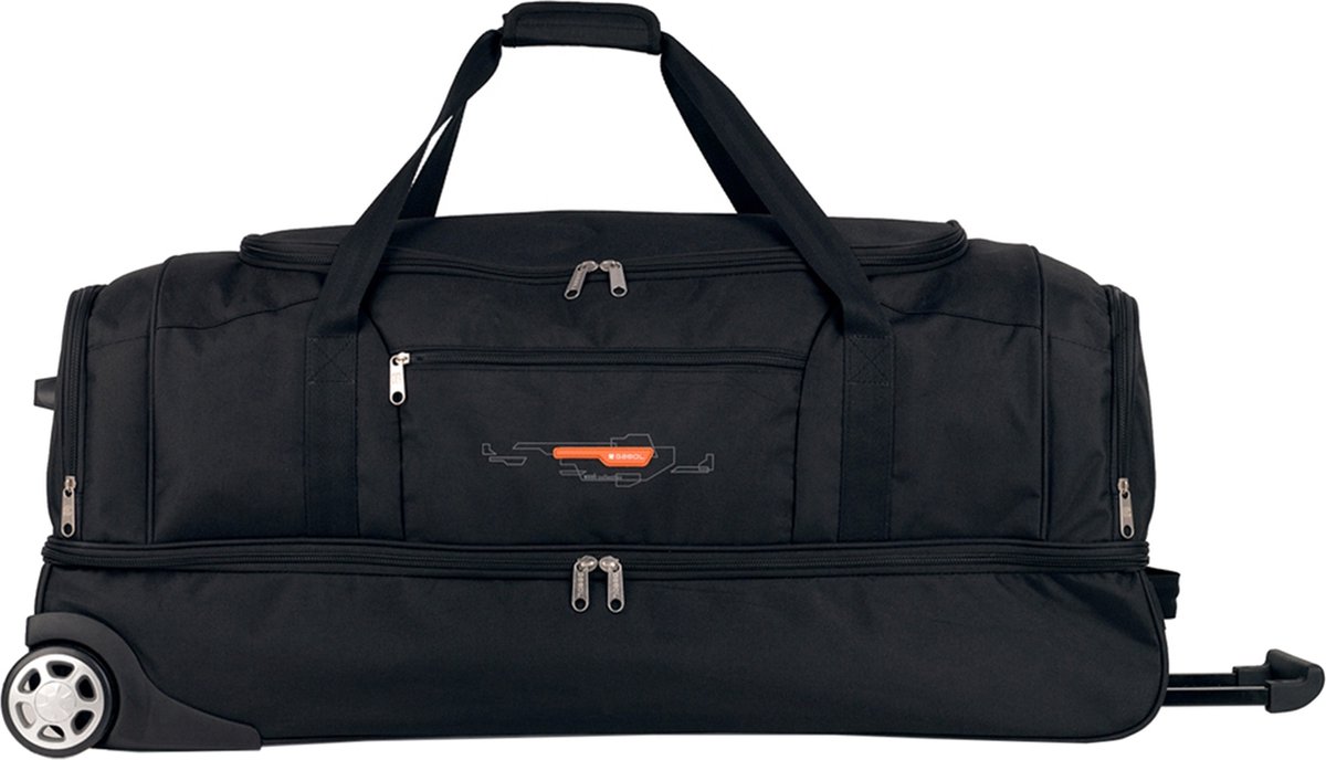 Gabol Week Eco Extra Large Wheel Bag 2 Comp. Black